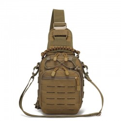 New Off-The-Sale Single-Shoulder Crossbody Outdoor Portable Cycling Bag, Camouflage Outdoor Sports Small Chest Hanging Bag, Laser Perforated Bag