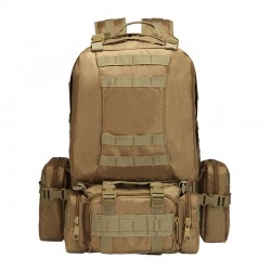 Camping Travel Bag, Niu Jinbu Outdoor Backpack, Military Enthusiast Hiking Tactics Bag, Mountain Climbing Combination, Large-Capacity Backpack