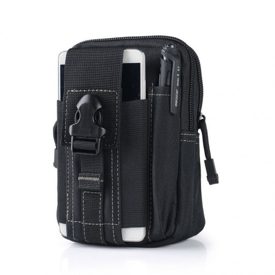 Tactical Small Hanging Bag, Outdoor Leisure Mini Multi-Functional Running Sports Waterproof Mobile Phone Case, Black Tactical Waist Bag Tactical Small Hanging Bag, Outdoor Leisure Mini Multi-Functional Running Sports Waterproof Mobile Phone Case, Black Tactical Waist Bag