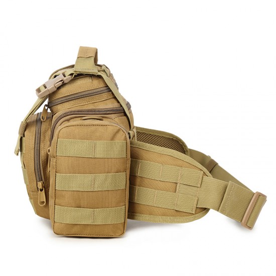 Outdoor Waist Bag Molle Single-Shoulder Crossbody Bag Cos Multi-Functional Casual Sports Cycling Tactical Crossbody Bag Outdoor Waist Bag Molle Single-Shoulder Crossbody Bag Cos Multi-Functional Casual Sports Cycling Tactical Crossbody Bag