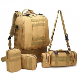 In-Stock Combination Pack Outdoor Sports Tactical Backpacks, Oxford Cloth Hiking Bags, Large-Capacity Hiking Men'S And Women'S Large Backpacks