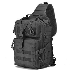  Saddle Bag, Waterproof Oxford Cloth Camouflage Photography Crossbody Bag, Outdoor Single-Shoulder Tactical Oversized Chest Bag