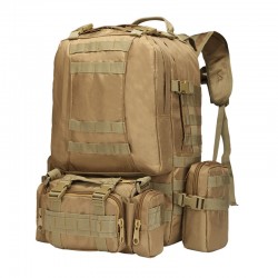 Camping Travel Bag, Niu Jinbu Outdoor Backpack, Military Enthusiast Hiking Tactics Bag, Mountain Climbing Combination, Large-Capacity Backpack