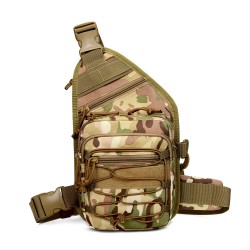 Men'S And Women'S Small Chest Bags, Cycling Bags, Single-Shoulder Bags, Outdoor Camouflage Tactical Chest Bags, Outdoor Mountain Climbing Portable Crossbody Bags