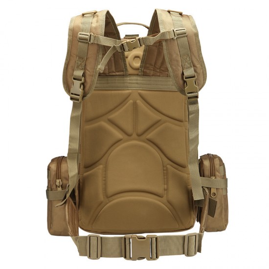 Camping Travel Bag, Niu Jinbu Outdoor Backpack, Military Enthusiast Hiking Tactics Bag, Mountain Climbing Combination, Large-Capacity Backpack