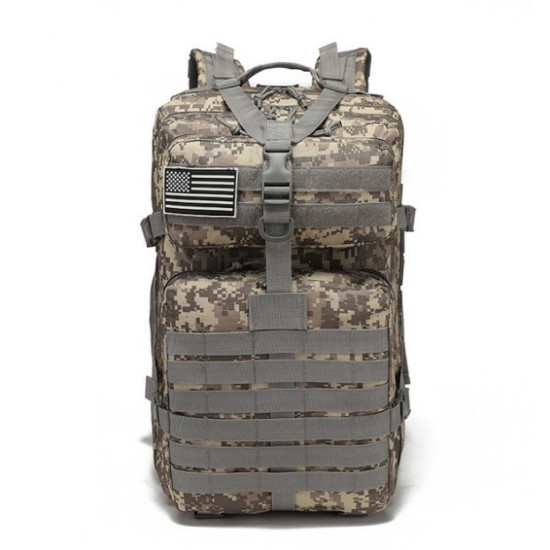 Cross-Border Multi-Functional Backpack For Men, Large-Capacity Travel, Outdoor Mountaineering, Waterproof Double-Shoulder Camouflage Tactical Backpack