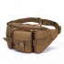  Men'S Sports Outdoor Large-Capacity Waterproof Tactical Waist Bag, Multi-Functional Chest Bag For Cycling, Traveling And Running