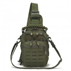 New Off-The-Sale Single-Shoulder Crossbody Outdoor Portable Cycling Bag, Camouflage Outdoor Sports Small Chest Hanging Bag, Laser Perforated Bag