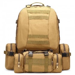 In-Stock Combination Pack Outdoor Sports Tactical Backpacks, Oxford Cloth Hiking Bags, Large-Capacity Hiking Men'S And Women'S Large Backpacks