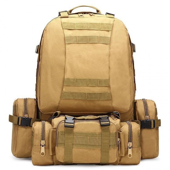 In-Stock Combination Pack Outdoor Sports Tactical Backpacks, Oxford Cloth Hiking Bags, Large-Capacity Hiking Men'S And Women'S Large Backpacks